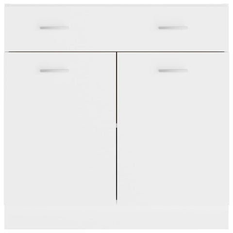 vidaXL Drawer Bottom Cabinet Lyon White 80x46x81.5 cm Engineered Wood