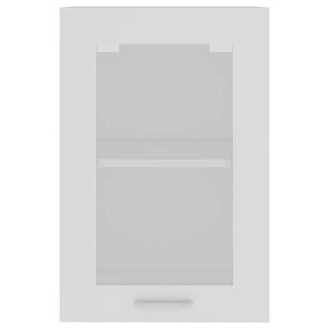 vidaXL Hanging Glass Cabinet Lyon White 40x31x60 cm Engineered Wood