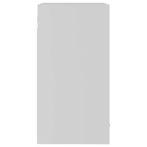 vidaXL Hanging Glass Cabinet Lyon White 40x31x60 cm Engineered Wood
