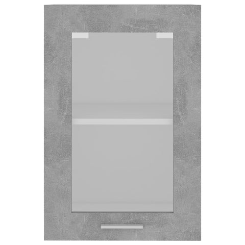vidaXL Hanging Glass Cabinet Lyon Concrete Grey 40x31x60 cm Engineered Wood