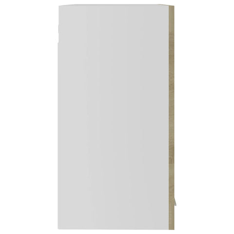 vidaXL Hanging Glass Cabinet Sonoma Oak  60x31x60 cm Engineered Wood