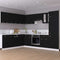 vidaXL Refrigerator Cabinet Lyon Black 60x57x207 cm Engineered Wood