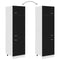 vidaXL Refrigerator Cabinet Lyon Black 60x57x207 cm Engineered Wood