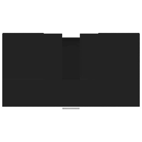 vidaXL Bathroom Cabinet Black 60x32x53.5 cm Engineered Wood