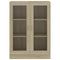 vidaXL Vitrine Cabinet Sonoma Oak 82.5x30.5x115 cm Engineered Wood
