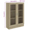 vidaXL Vitrine Cabinet Sonoma Oak 82.5x30.5x115 cm Engineered Wood