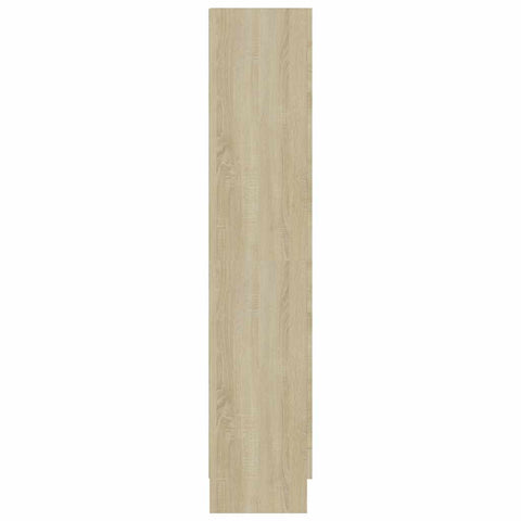 vidaXL Vitrine Cabinet Sonoma Oak 82.5x30.5x150 cm Engineered Wood