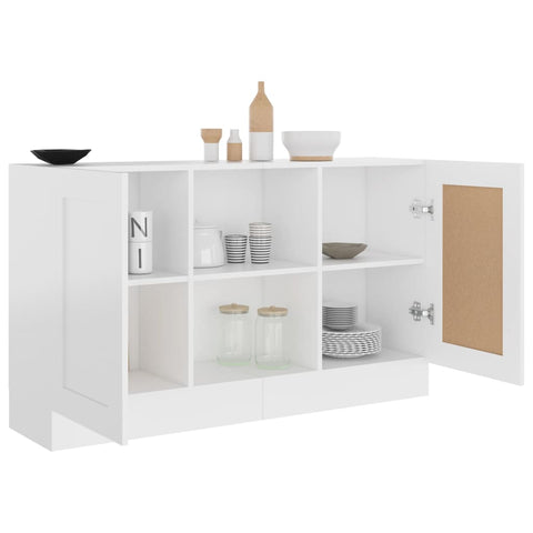 vidaXL Sideboard White 120x30.5x70 cm Engineered Wood