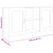 vidaXL Sideboard White 120x30.5x70 cm Engineered Wood