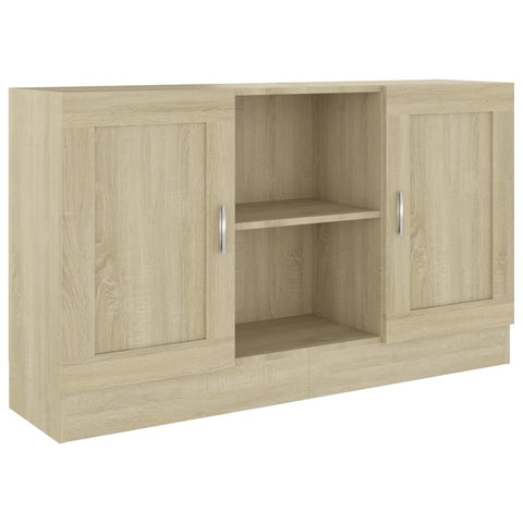 vidaXL Sideboard Sonoma Oak 120x30.5x70 cm Engineered Wood