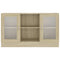 vidaXL Vitrine Cabinet Sonoma Oak 120x30.5x70 cm Engineered Wood