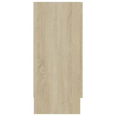 vidaXL Vitrine Cabinet Sonoma Oak 120x30.5x70 cm Engineered Wood