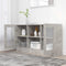 vidaXL Vitrine Cabinet Concrete Grey 120x30.5x70 cm Engineered Wood