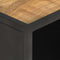 vidaXL Coffee Table 90x50x35 cm Rough Mango Wood and Natural Cane