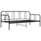 vidaXL Sofa Bed Frame without Mattress Black Metal 90x200 cm