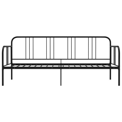 vidaXL Sofa Bed Frame without Mattress Black Metal 90x200 cm