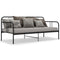 vidaXL Sofa Bed Frame without Mattress Black Metal 90x200 cm