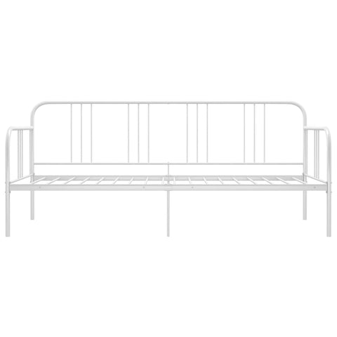 vidaXL Sofa Bed Frame without Mattress White Metal 90x200 cm