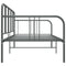 vidaXL Sofa Bed Frame without Mattress Grey Metal 90x200 cm