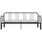 vidaXL Pull-out Sofa Bed Frame without Mattress Black Metal 90x200 cm