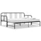 vidaXL Pull-out Sofa Bed Frame without Mattress Black Metal 90x200 cm