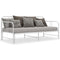 vidaXL Pull-out Sofa Bed Frame without Mattress White Metal 90x200 cm