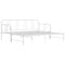 vidaXL Pull-out Sofa Bed Frame without Mattress White Metal 90x200 cm