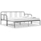 vidaXL Pull-out Sofa Bed Frame without Mattress Grey Metal 90x200 cm