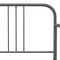 vidaXL Pull-out Sofa Bed Frame without Mattress Grey Metal 90x200 cm