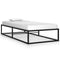 vidaXL Bed Frame without Mattress Black Metal 90x200 cm