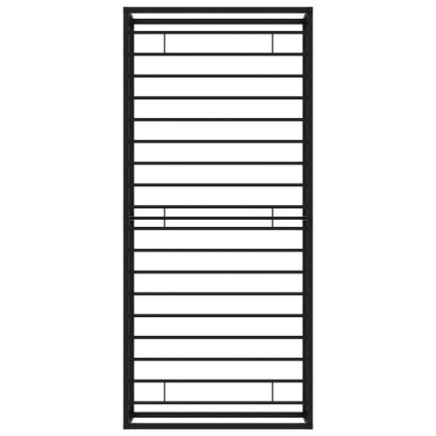 vidaXL Bed Frame without Mattress Black Metal 90x200 cm