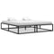 vidaXL Bed Frame without Mattress Black Metal 140x200 cm