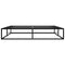 vidaXL Bed Frame without Mattress Black Metal 140x200 cm