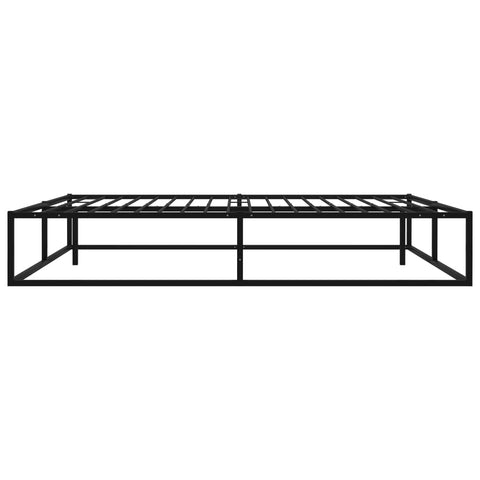 vidaXL Bed Frame without Mattress Black Metal 140x200 cm