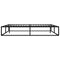 vidaXL Bed Frame without Mattress Black Metal 140x200 cm