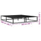 vidaXL Bed Frame without Mattress Black Metal 160x200 cm