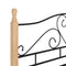 vidaXL Bed Frame with Headboard without Mattress Black 140x200 cm Metal