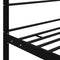 vidaXL Canopy Bed Frame without Mattress Black Metal 90x200 cm