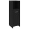vidaXL 4 Piece Bathroom Furniture Set Black Engineered Wood