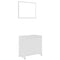 vidaXL 3 Piece Bathroom Furniture Set White Engineered Wood