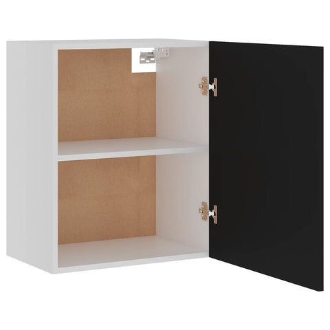 vidaXL Hanging Cabinet Lyons 2 pcs Black 50x31x60 cm Engineered Wood