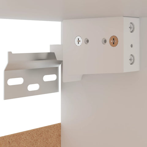 vidaXL Hanging Cabinet Lyons 2 pcs Black 50x31x60 cm Engineered Wood