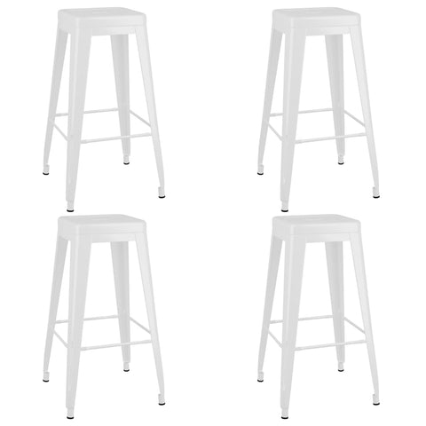 vidaXL 5 Piece Bar Set Black and White