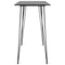 vidaXL 5 Piece Bar Set Black and Grey