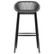 vidaXL 5 Piece Bar Set Black and Grey