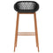vidaXL 5 Piece Bar Set Black