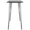 vidaXL 5 Piece Bar Set Black and Grey