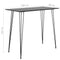 vidaXL 7 Piece Bar Set Black and White