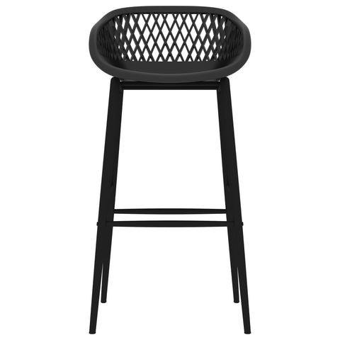 vidaXL 7 Piece Bar Set Black