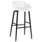 vidaXL 7 Piece Bar Set Black and White